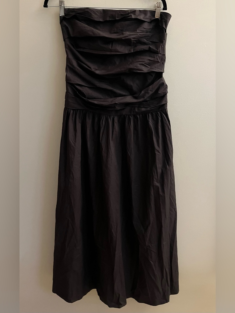 NWT-Gap Truffle Poplin Drop Waist Maxi Dress, Medium